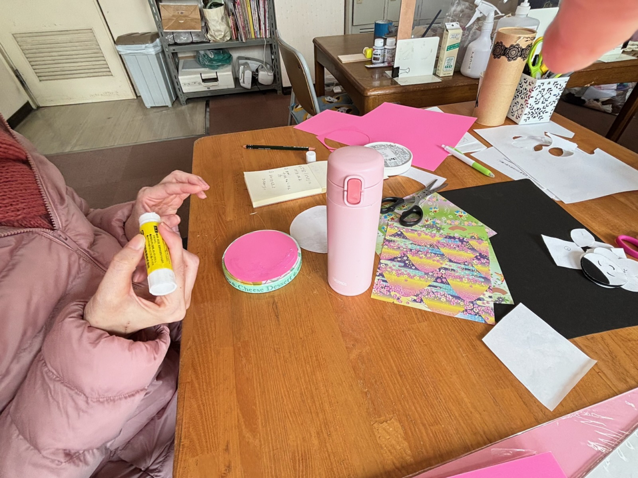 ひなかざりの作業